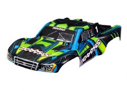 Traxxas Body, Slash?? 4X4 (also fits Slash?? VXL & Slash?? 2WD), green and blue (painted, decals app