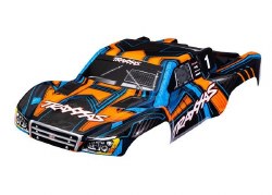 Traxxas Body, Slash?? 4X4 (also fits Slash?? VXL & Slash?? 2WD), orange and blue (painted, decals ap