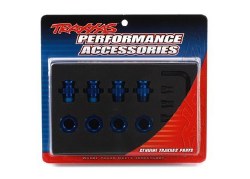 Aluminum 17mm Wheel Adapter Set (Blue) (4)