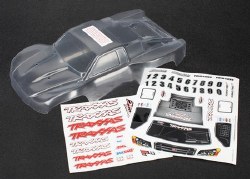 Traxxas Body, 1/16th Slash (Clear, Requires Painting)/Grill, Lights Decal Sheet