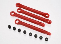 Aluminum Push Rod Set (molded composite)(Red) (4) Hollow balls (8)