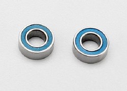 4x8x3mm Blue Rubber Sealed Ball Bearings (2)