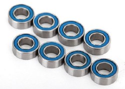 Ball bearings, blue rubber sealed (4x8x3mm) (8)