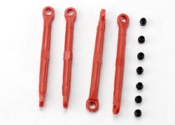 Toe link, front & rear (molded composite) (red) (4)/ hollow balls (8)