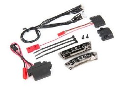 LED light kit, 1/16 E-Revo (includes power supply, front & rear bumpers, light harness (4 clear, 4 r