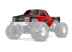 Traxxas Body, X-Maxx MT Chevy GMT400 CK - Red