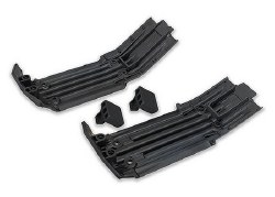 X-Maxx Front & Rear Skidplate w/Rubber Impact Cushion