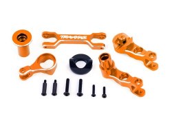 Steering Bellcranks (Left & Right)/ Draglink (6061-T6 Aluminum Orange-Anodized) (Fits X-Maxx)