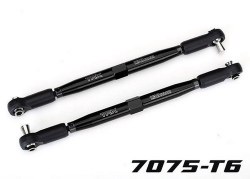 Toe Links X-Maxx (Tubes Black-Anodized 7075-T6 Aluminum Stronger Than Titanium) (157MM) (2)/ Rod End