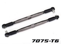 Toe Links X-Maxx (Tubes Gray-Anodized 7075-T6 Aluminum Stronger Than Titanium) (157MM) (2)/ Rod Ends