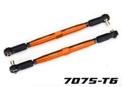 Toe Links X-Maxx (Tubes Orange-Anodized 7075-T6 Aluminum Stronger Than Titanium) (157MM) (2)/ Rod En