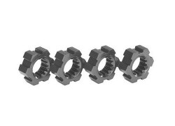 Wheel Hubs Hex Aluminum (Gray-Anodized) (4)