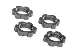 Wheel Nuts Splined 17MM Serrated (Gray-Anodized) (4)