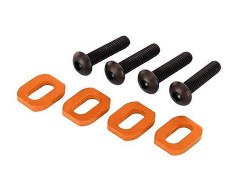 Washers Motor Mount Aluminum (Orange-Anodized) (4)/ 4X18MM BCS (4)