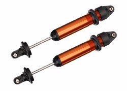 X-Maxx GTX Assembled Shocks (Orange) (2) (fully assembled without springs)