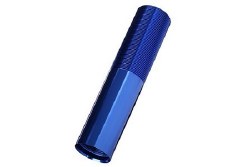 Body, GTX shock (aluminum, blue-anodized) (1)