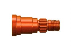 Stub Axle, Aluminum (Orange-Anodized) (1) (Use Only With #7750X Driveshaft)