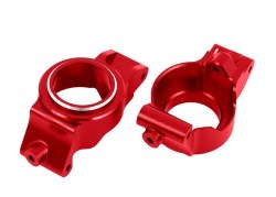 Caster Blocks (C-Hubs) 6061-T6 Aluminum (Red-Anodized) Left & Right