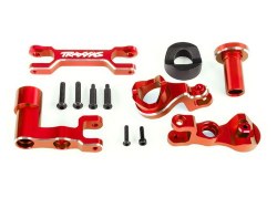 Steering Bellcranks (Left & Right)/ Draglink (6061-T6 Aluminum Red-Anodized) (Fits XRT)