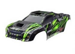 Body, XRT?? Ultimate, green (painted, decals applied) (assembled with front & rear body supports for