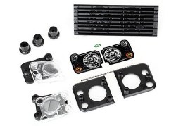 Grill, Land Rover Defender/ grill mount (3)/ headlight housing (2)/ lens (2)/ headlight mount (2) (f