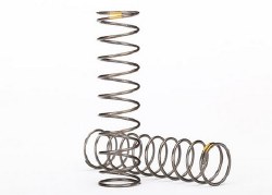 Springs, shock (natural finish) (GTS) (0.22 rate, yellow stripe) (2)