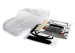 Traxxas Body, TRX-4 Sport (clear, trimmed, requires painting)/ window masks/ decal sheet