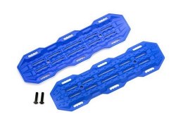 Traction boards, blue/ mounting hardware