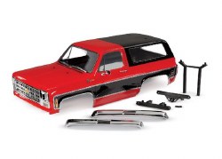 Traxxas Body, Chevrolet Blazer (1979), complete (red) (includes grille, side mirrors, door handles,