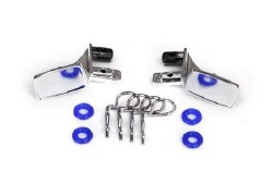 Mirrors, side, chrome (left & right)/ o-rings (4)/ body clips (4)