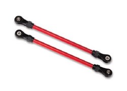 Suspension links, front lower, red (2) (5x104mm, powder coated steel) (assembled with hollow balls)