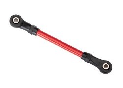 Suspension link, front upper, 5x68mm (1) (red powder coated steel) (assembled with hollow balls) (fo