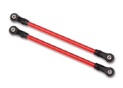 Suspension links, rear lower, red (2) (5x115mm, powder coated steel) (assembled with hollow balls) (