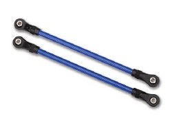 Suspension links, rear lower, blue (2) (5x115mm, powder coated steel) (assembled with hollow balls)