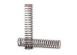 Springs, shock, long (natural finish) (GTS) (0.39 rate, orange stripe) (for use with TRX-4 Long Arm