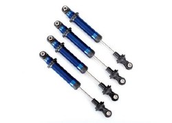 Shocks, GTS, aluminum (blue-anodized) (assembled without springs) (4) (for use with #8140X TRX-4 Lon