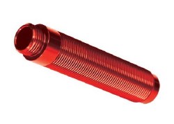 Body, GTS shock, long (aluminum, red-anodized) (1) (for use with #8140R TRX-4 Long Arm Lift Kit)