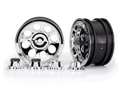 2.2" Wheels Classic Chrome (2)/ Center Caps (Front (2), Rear (2) (Requires #8255A Extended Thread St