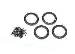 Beadlock rings, Black (1.9") (aluminum) (4)/ 2x10 CS (48)