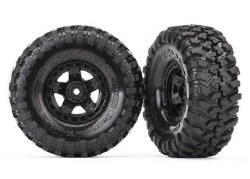 Tires and wheels, assembled, glued (TRX-4 Sport wheels, Canyon Trail 1.9" tires) (2)