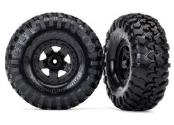 Tires and wheels, assembled, glued (TRX-4 Sport wheels, Canyon Trail 2.2" tires) (2)