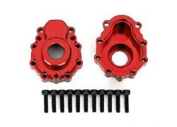 Portal housings, outer, 6061-T6 aluminum (red-anodized) (2)/ 2.5x10 CS (12)