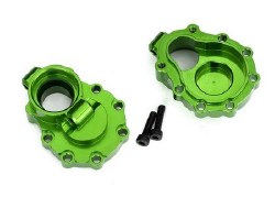 Portal housings, inner (rear), 6061-T6 aluminum (green-anodized) (2)/ 2.5x10 CS (2)