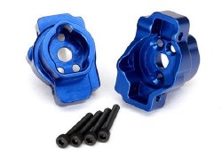 Portal drive axle mount, rear, 6061-T6 aluminum (blue-anodized) (left and right)/ 2.5x16 CS (4)