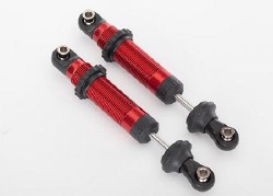 Shocks, GTS, aluminum (red-anodized) (assembled with spring retainers) (2)