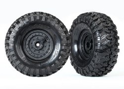 Tires and wheels, assembled, glued (Tactical wheels, Canyon Trail 1.9" tires) (2)