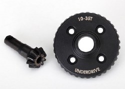 Ring gear, differential/ pinion gear, differential (underdrive, machined)