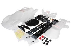 Traxxas Body, Ford GT (clear, requires painting)/ window masks/ decal sheet (includes tail lights, e