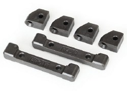 Mounts, suspension arms (front & rear) (4)/ hinge pin retainers (2)