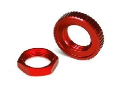 Servo Saver Nuts, Aluminum, Red-Anodized (Hex (1), Serrated (1))